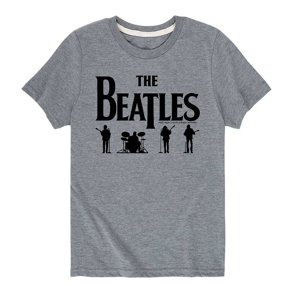 

Черная футболка с логотипом The Beatles для мальчиков 8–20 лет Licensed Character, серый