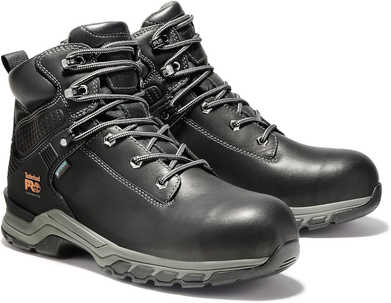 Timberland PRO мужские промышленные рабочие ботинки Hypercharge 6 Inch с композитным защитным носком и водонепроницаемостью, Black — фото 2