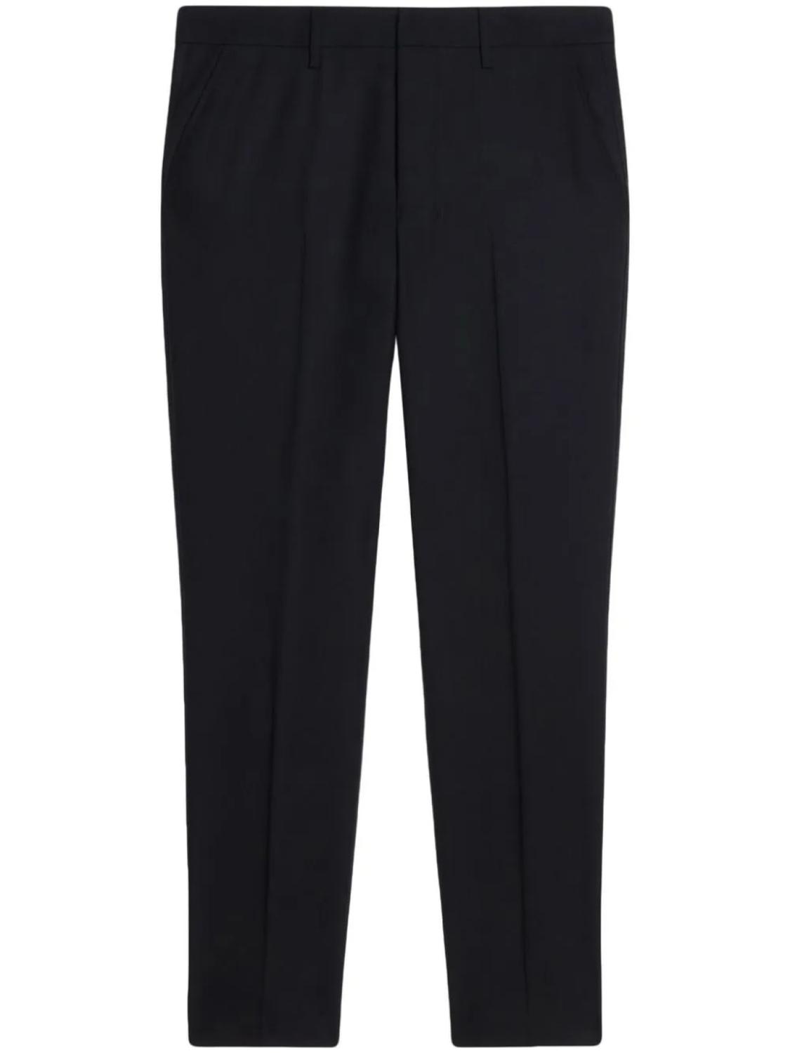 

AMI Paris брюки со складками, черный