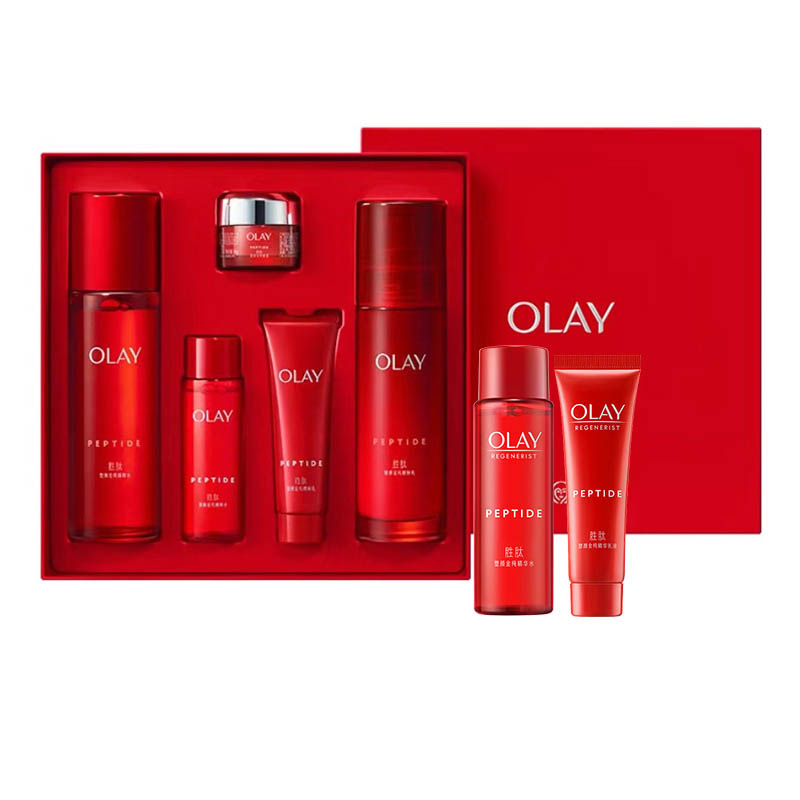 

Olay 2 большие красные бутылки воды и наборы уходовой косметики для молочной кожи tightening two piece set