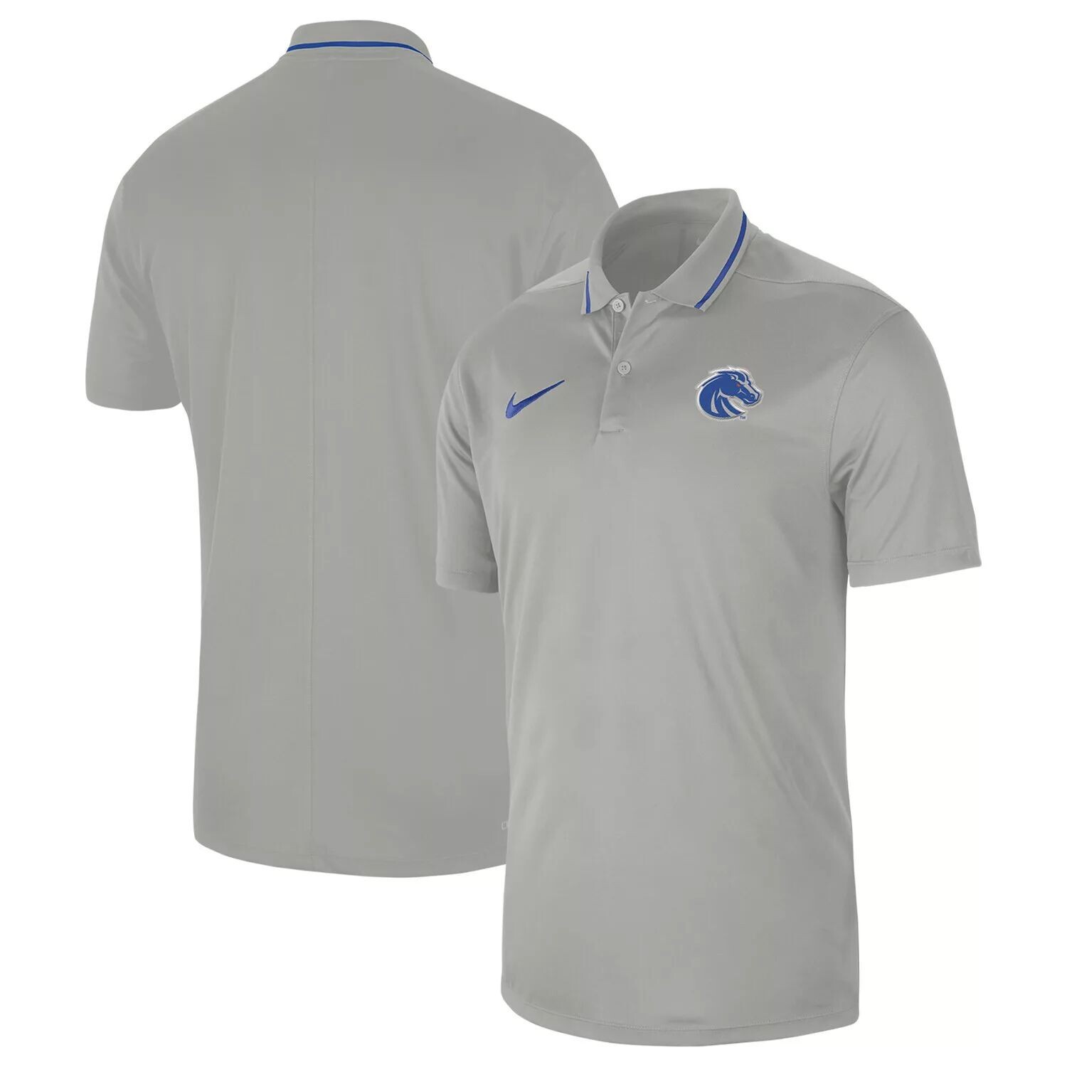 

Мужская серая поло Boise State Broncos 2023 Sideline Coaches Performance Nike, Серый, Мужская серая поло Boise State Broncos 2023 Sideline Coaches Performance Nike