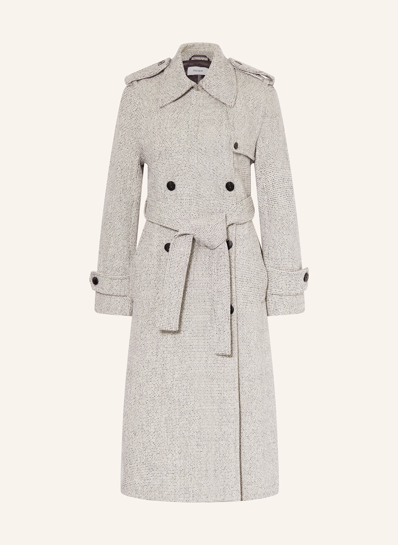 

Шерстяное пальто Reiss, серый