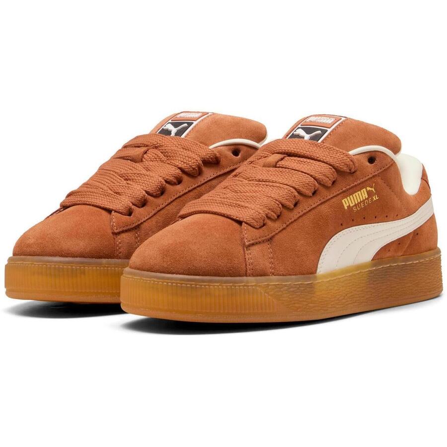 Кроссовки Puma Suede Xl Ocean, коричневые, мужские — фото 3
