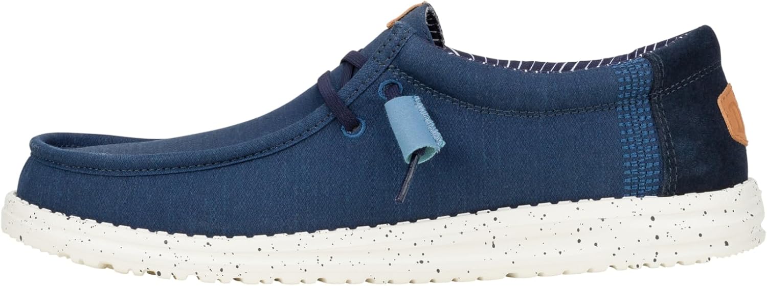 

Кроссовки Hey Dude Wally Elevated Basics для мужчин Heydude, белый/синий/темно-синий