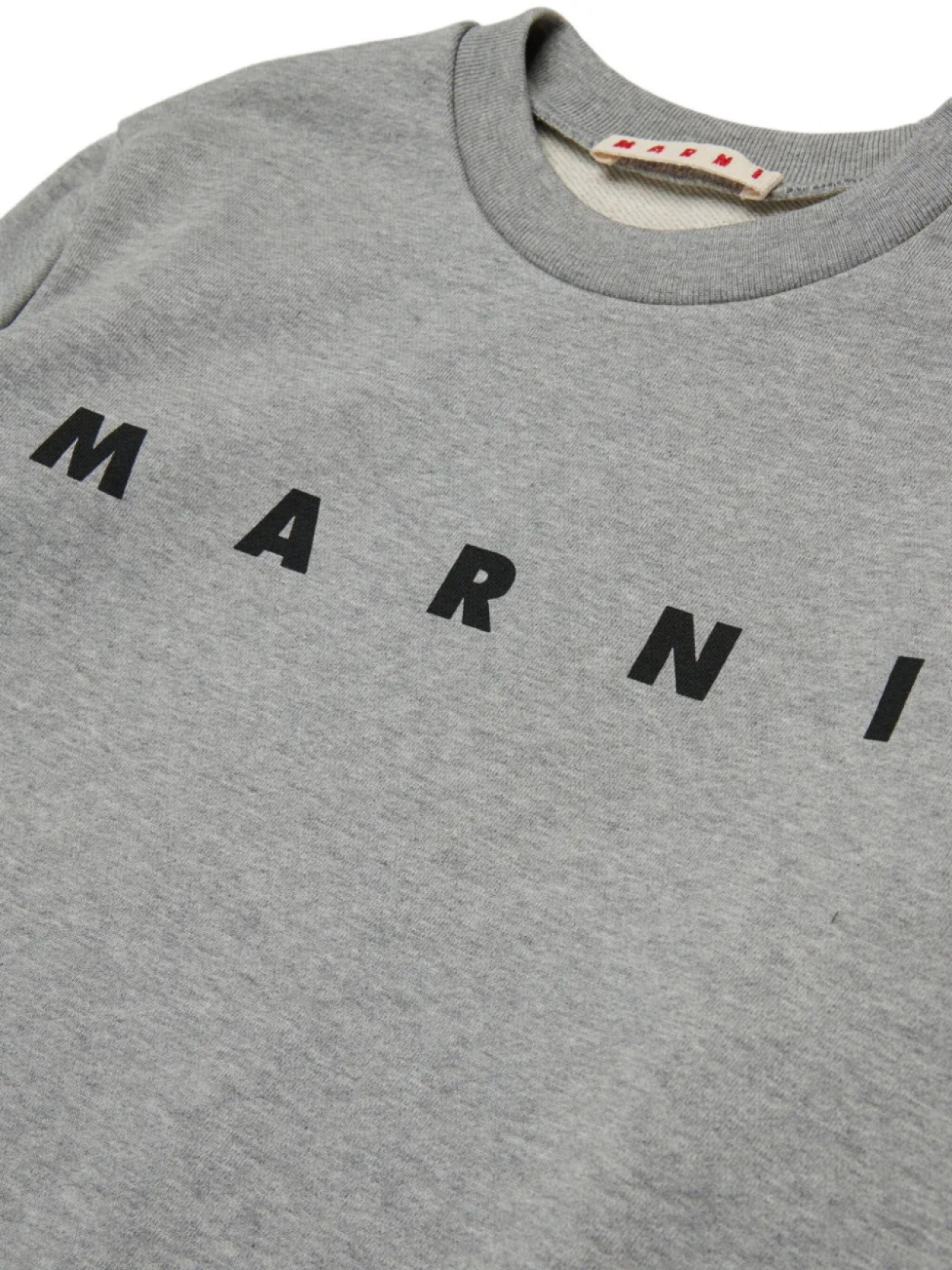 Детская хлопковая толстовка Marni Kids, серый — фото 4