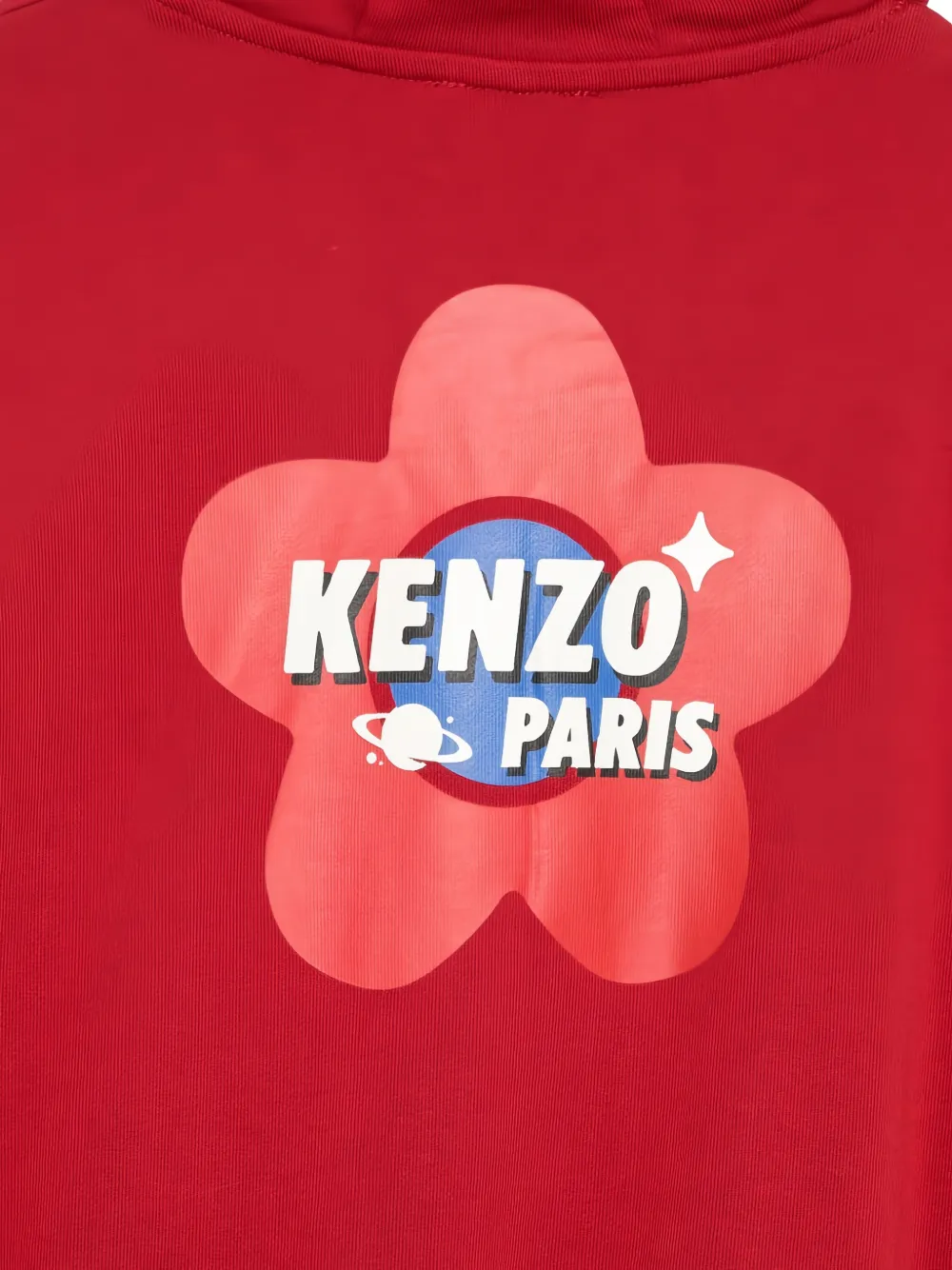 Худи с логотипом Kenzo Kids, красный — фото 3