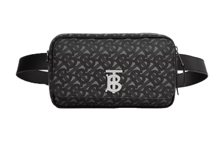 

Экологичная поясная сумка из холста Regular Men's Gray Black Burberry