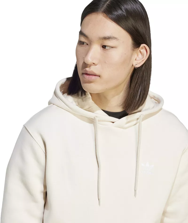 Мужская худи с трилистником Adidas Originals Adicolor Essentials, цвет Wonder White — фото 4