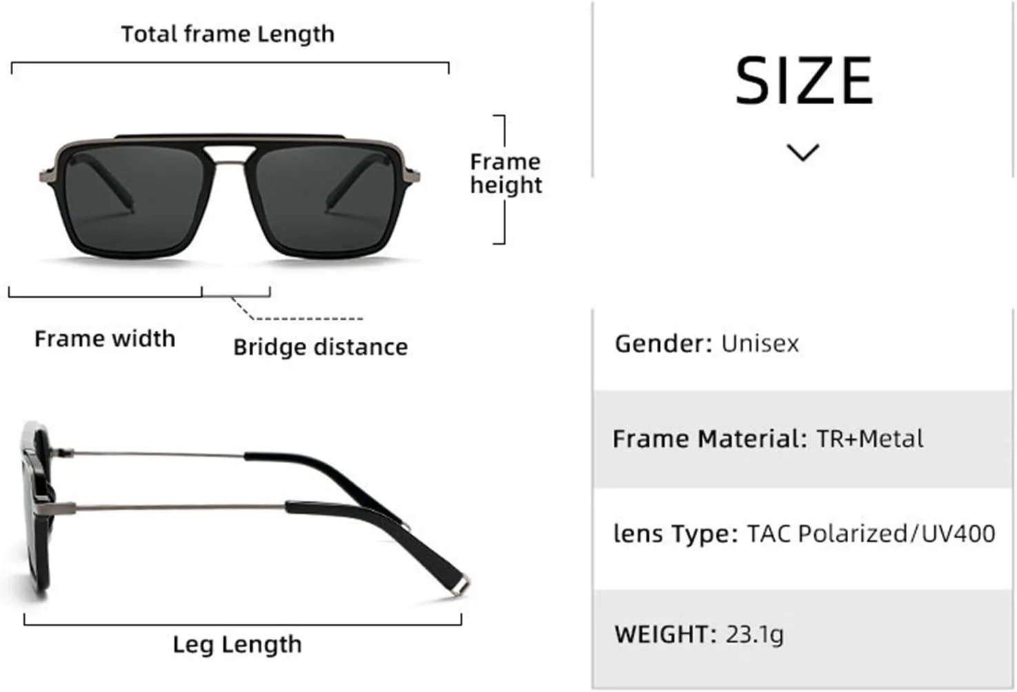 

Солнцезащитные очки Willochra Retro с двойной оправой, квадратной формы, для женщин, стильная дизайнерская оправа, очки-пилот, винтажные солнцезащитные очки, C4