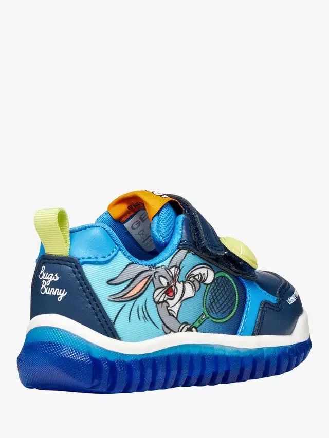 Детские светящиеся кроссовки Lightyloo Looney Tunes Bugs Bunny, цвет светло-синий/лазурный Geox — фото 4