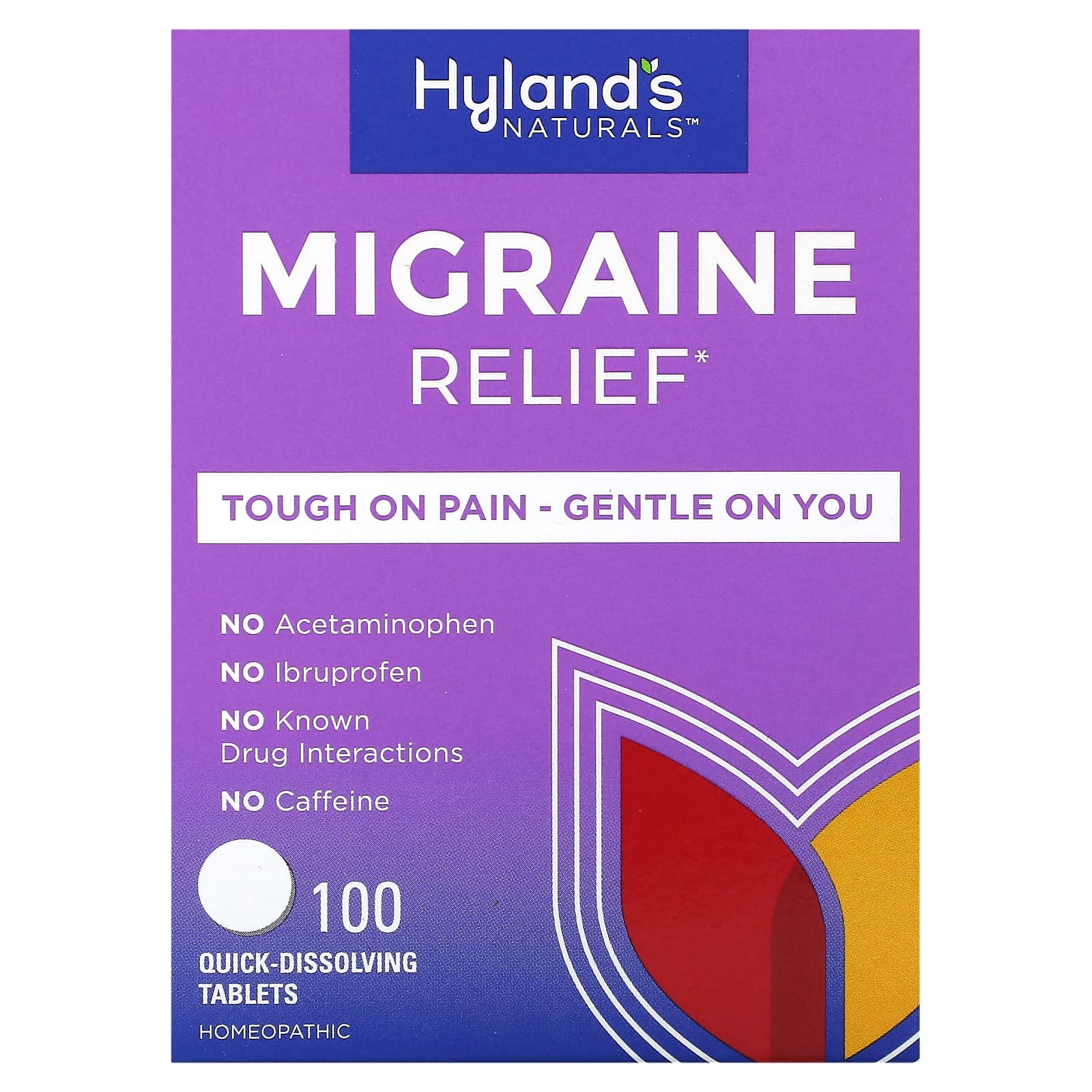 

Hyland's Naturals Migraine Relief 100 tablets