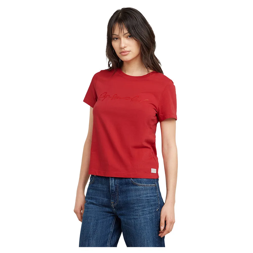 

Футболка с коротким рукавом G-Star G-Script Shiny, красный