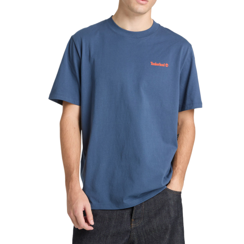 

Timberland Футболка мужская Blue Crew Neck Moderate Straight Fit