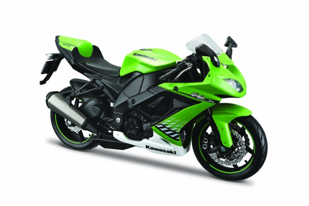 

Maisto, 32709 KAWASAKI NINJA ZX-10R СО ПОДСТАВКОЙ 1/12