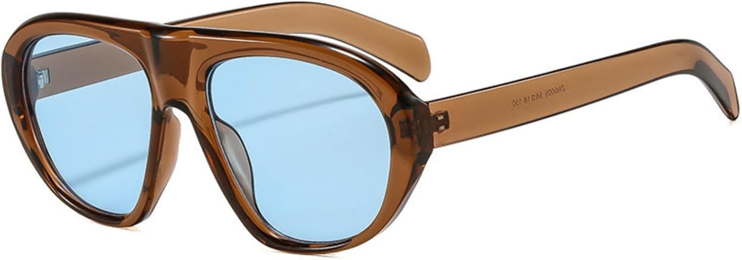 

Солнцезащитные очки Willochra Oversized Oval Pilot для женщин и мужчин, большие, роскошные, в стиле ретро, ​​Y2K, градиентные, черные, солнцезащитные очки для женщин, защита от УФ-излучения UV400, C13