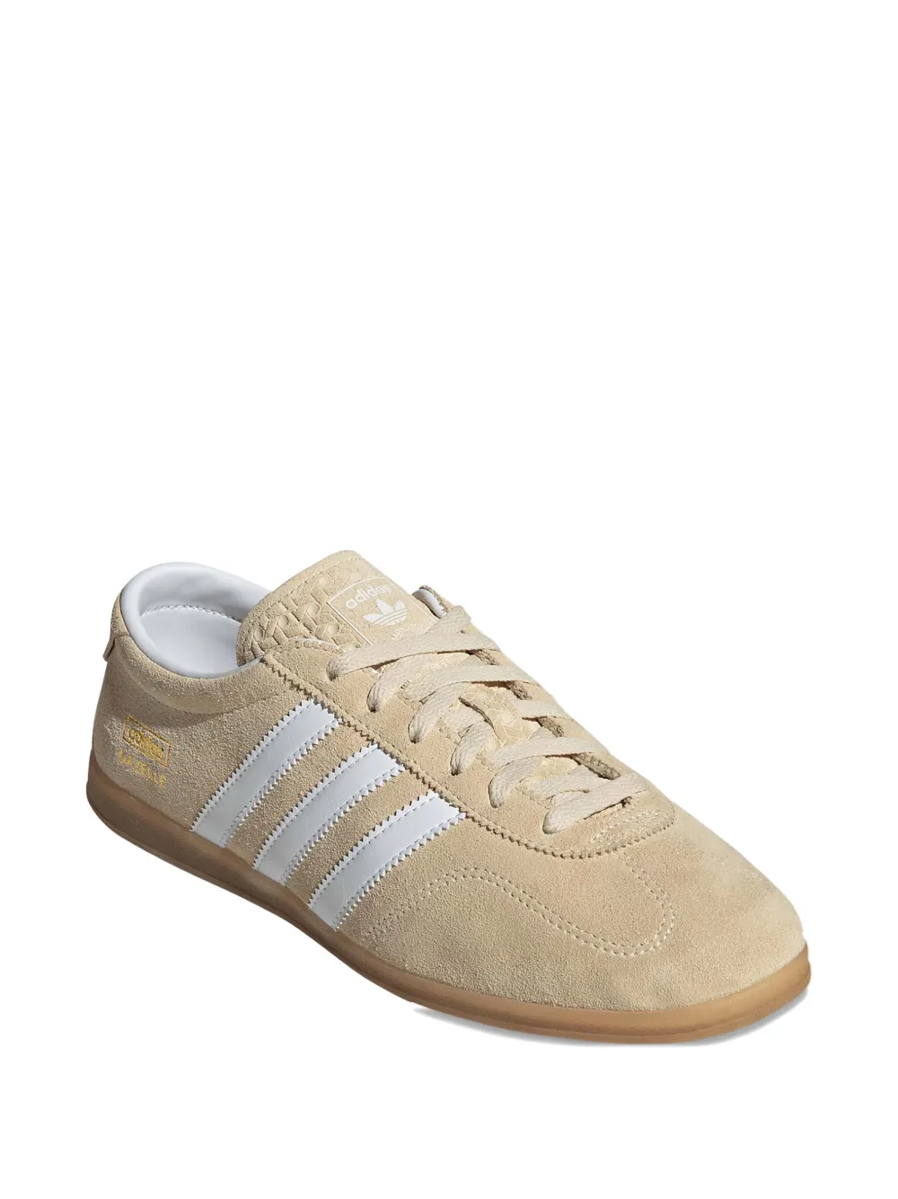 Замшевые кроссовки Gazelle Lo Pro с тремя полосками Adidas, нейтральный — фото 2