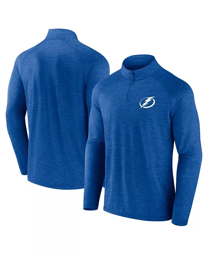 

Толстовка Men's Blue Tampa Bay Lightning Head-to-Head Raglan Quarter-Zip Top Logo Athletic
