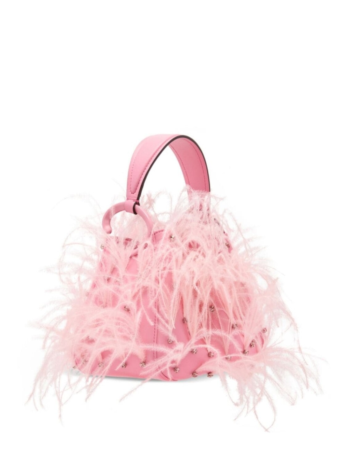 

Oscar de la Renta сумка на плечо Ostrich, розовый