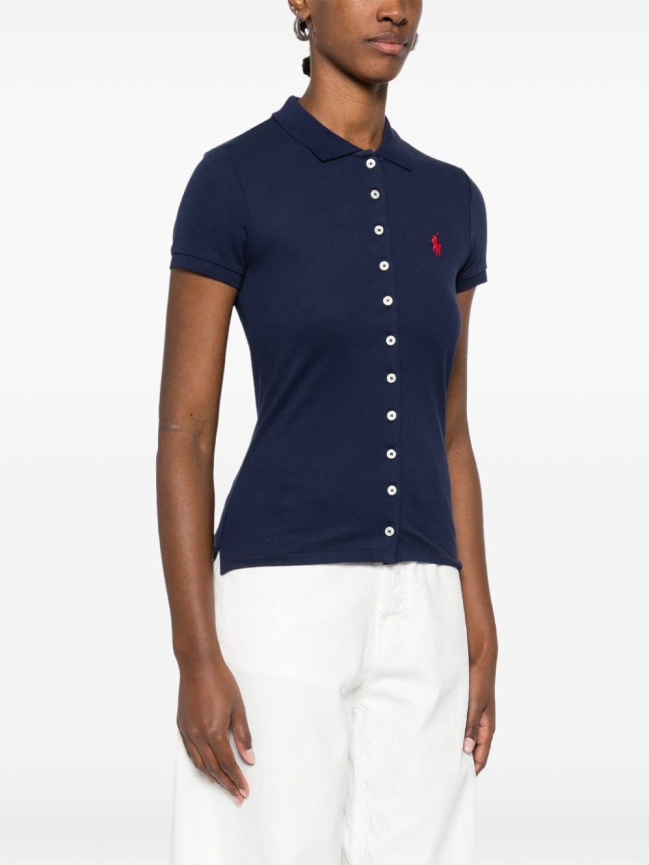 Рубашка Polo Ralph Lauren Polo Pony с вышивкой, синий — фото 3