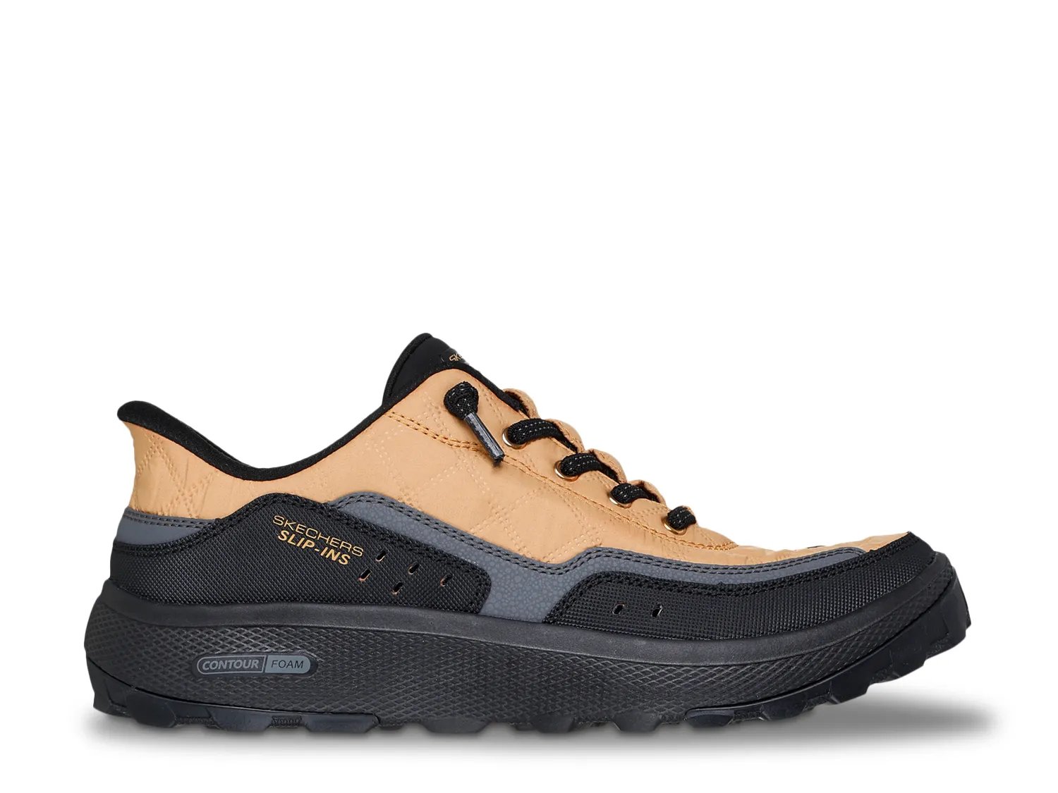 Кроссовки Skechers Slip-ins Relaxed Fit: Urban Explore Cozy Fit Slip-On Sneaker - Women's, черный/желтый — фото 3
