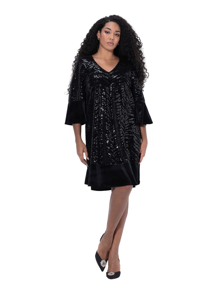 

Ulla Popken Черное платье миди