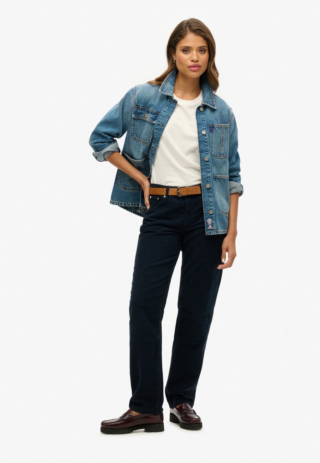 

Брюки STRAIGHT LEG Superdry, синий
