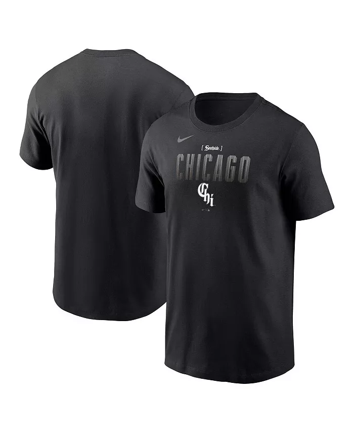 

Мужская черная футболка Chicago White Sox City Connect Nike