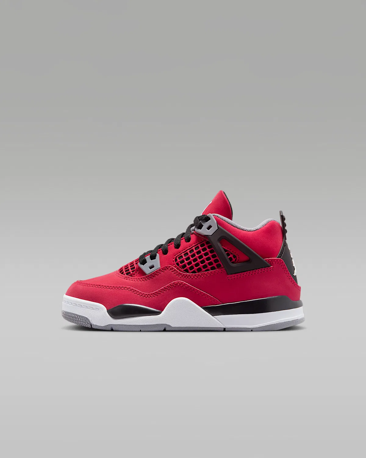 Детские кроссовки Jordan 4 "Toro", Fire Red/Black/Cement Grey/White