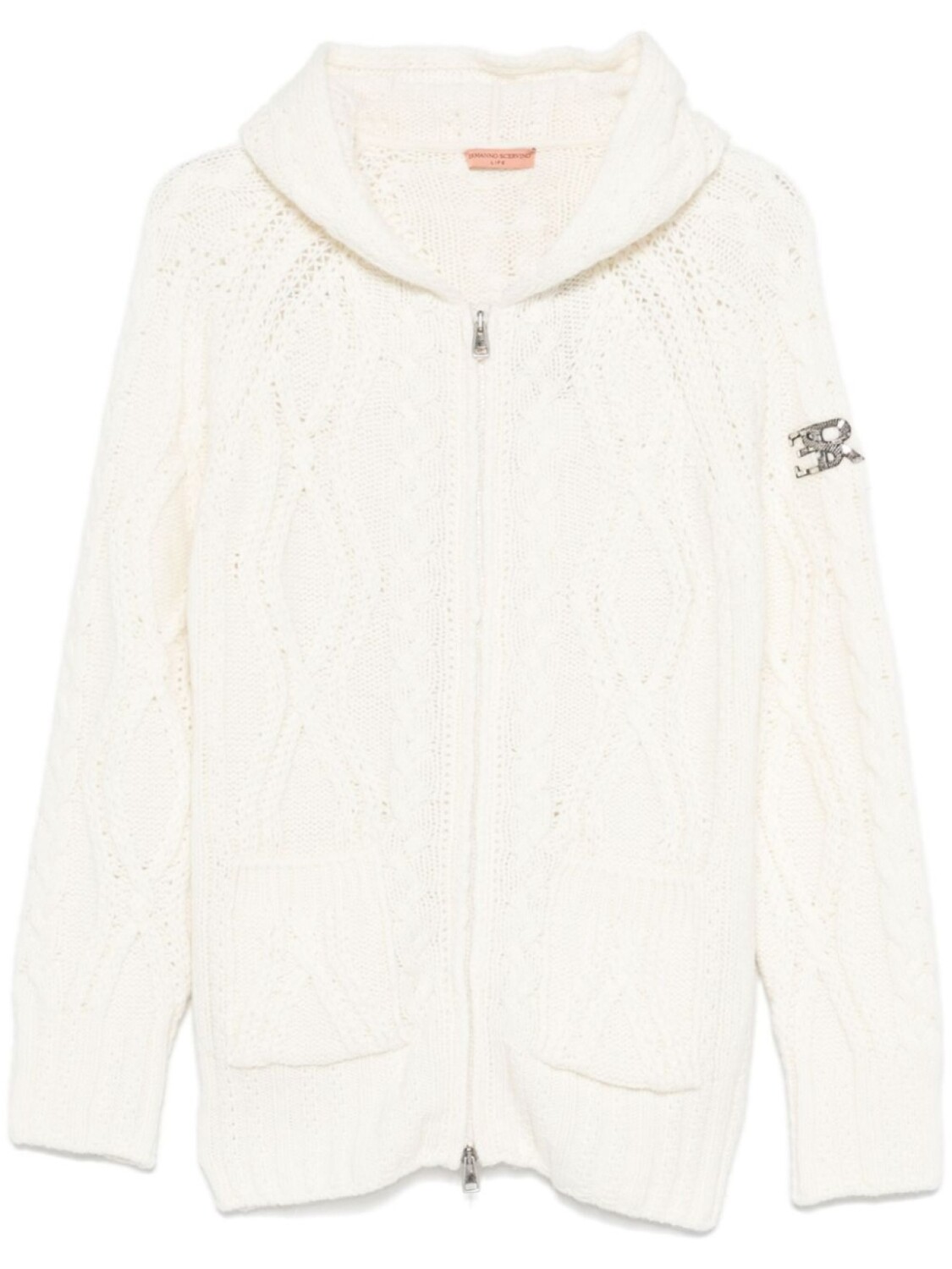 

Ermanno Scervino кардиган фактурной вязки, белый
