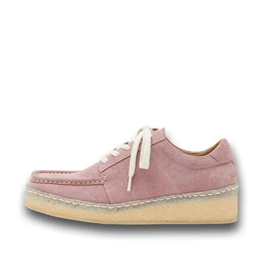 Унисекс мокасины из коровьей кожи NEGATIVE THREE Duck Boat Shoes розовые