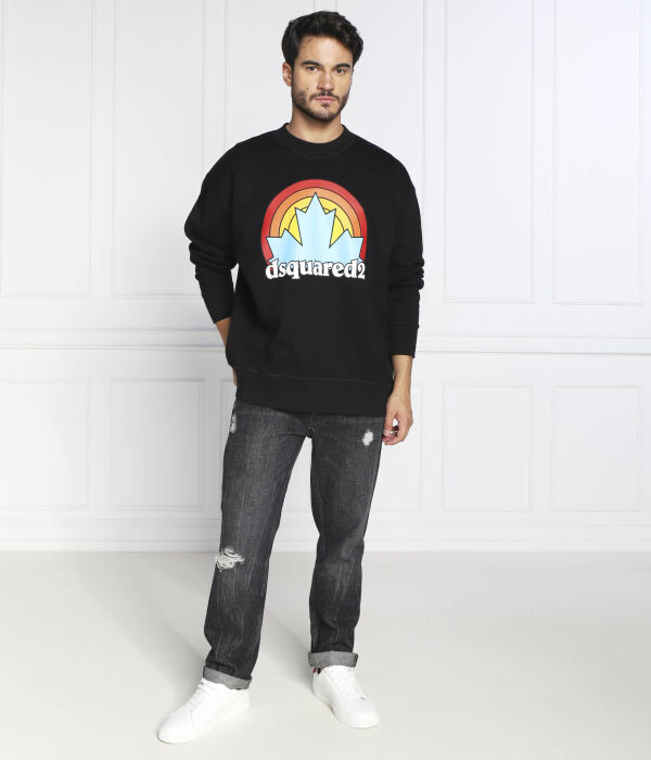 Свитер закат Regular fit Dsquared2, черный — фото 2