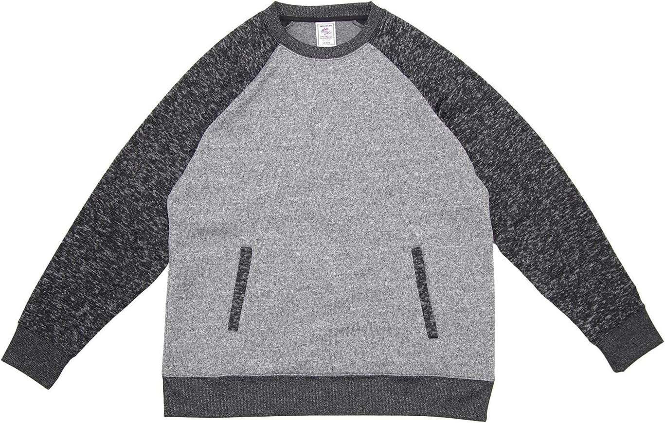 

JEMORGAN, вязаная флисовая толстовка с рукавами реглан и круглым вырезом