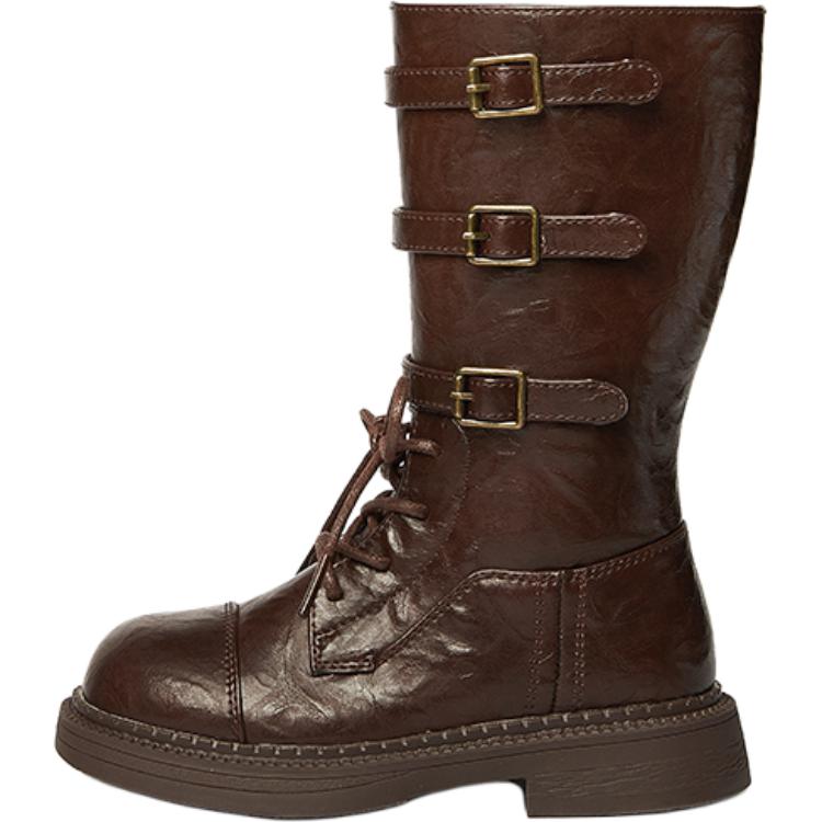 

Детские кожаные сапоги Kids Snoffy, french vintage коричневый