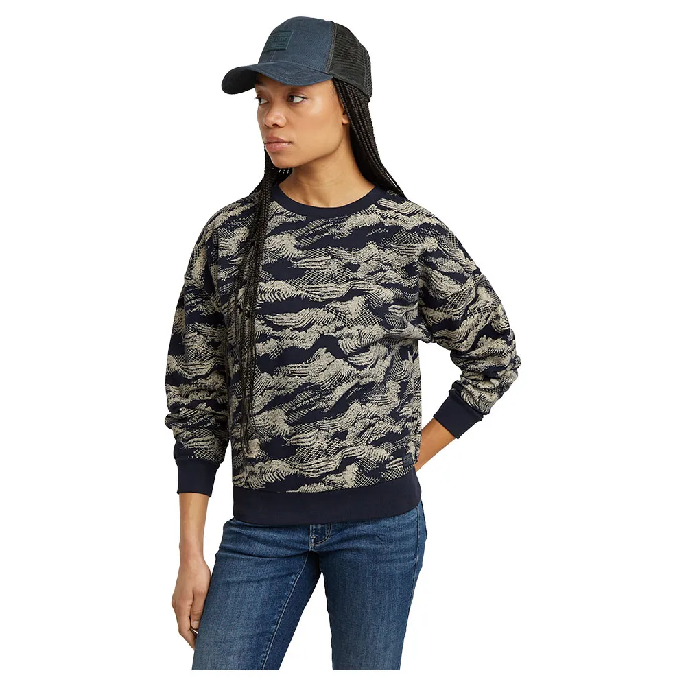 

Толстовка G-Star Lace Aop Loose, синий