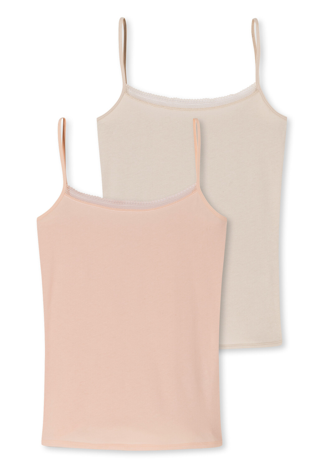 

Майка Schiesser Spaghetti Top Cotton Lace, оранжевый