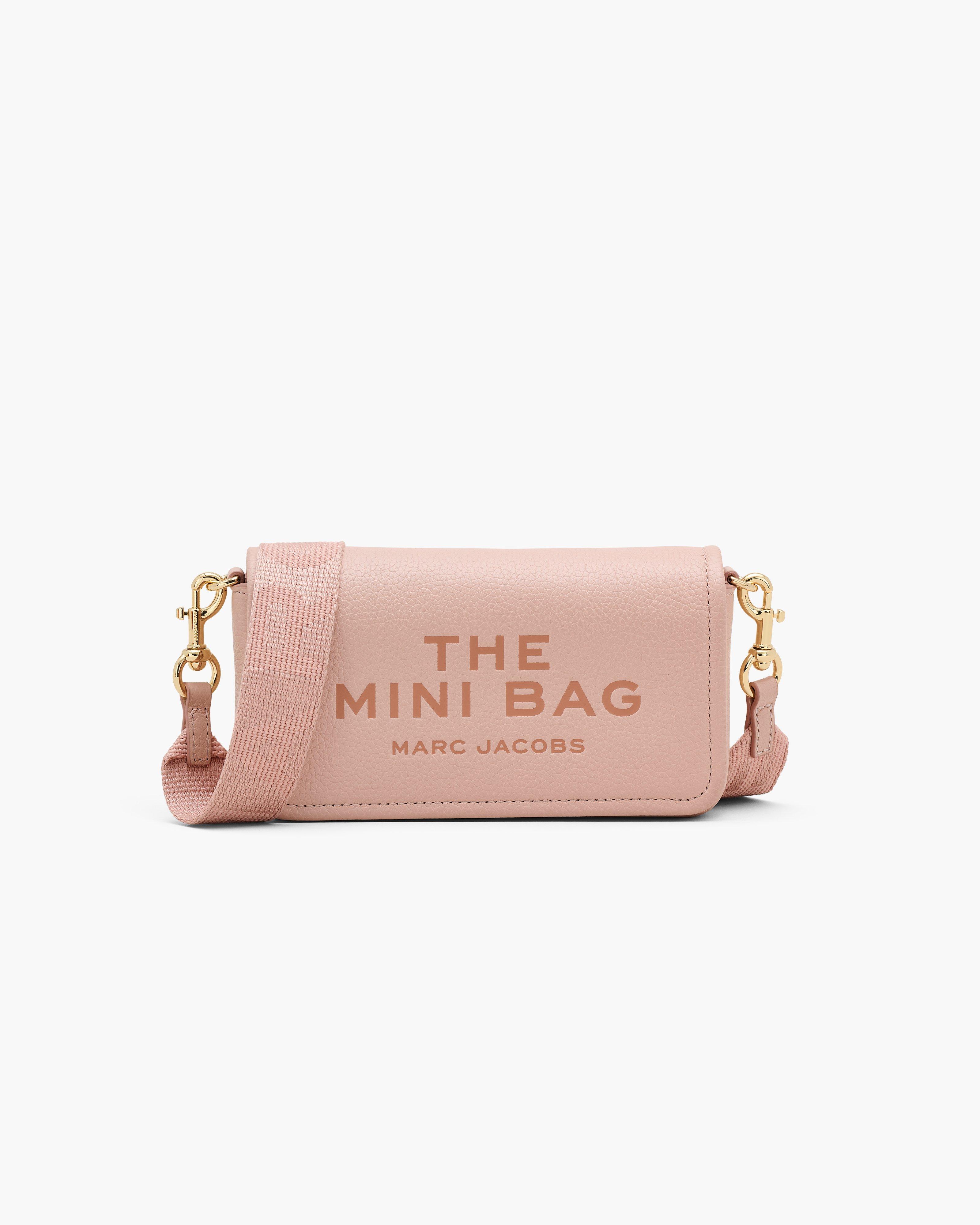 

Кожаная мини-сумка Marc Jacobs, розовый