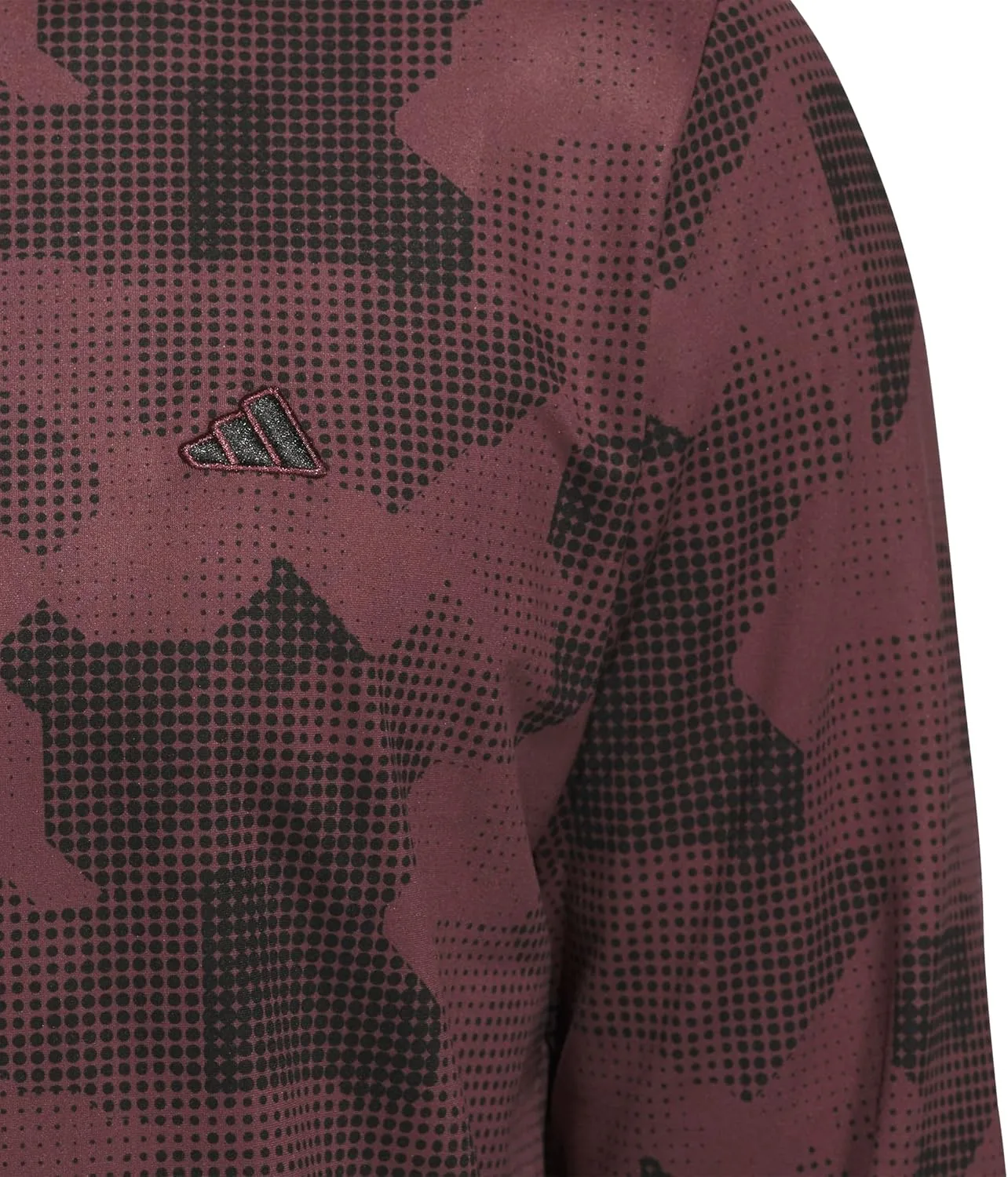 Толстовка Adidas мужская с принтом и молнией на четверть, Aurora Ruby S25 — фото 4