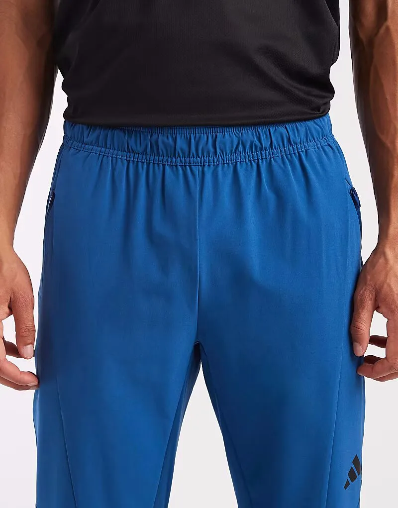 Спортивные брюки Adidas Performance D4T в цвете «темно-бензиновый» — фото 4