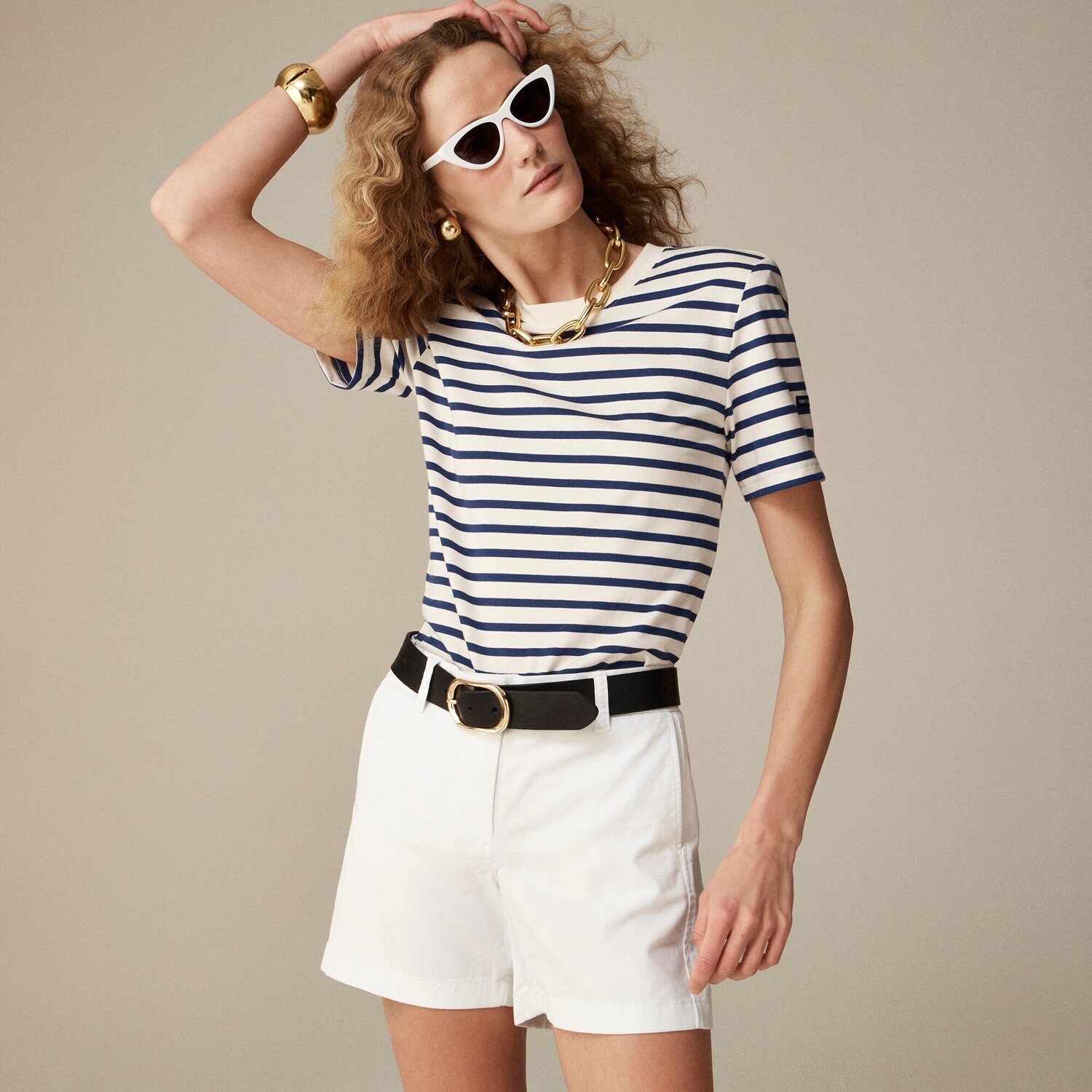 

5" эластичные шорты чинос J.Crew, белый