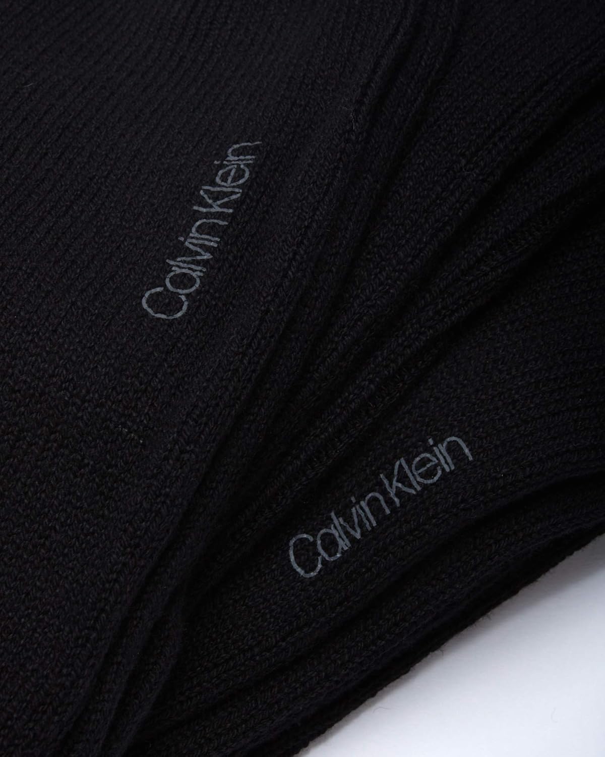 Мужские носки Calvin Klein Crew Socks - 6 пар легких хлопковых носков с влагоотводящей подкладкой и мягкой подошвой для мужчин, Black — фото 3