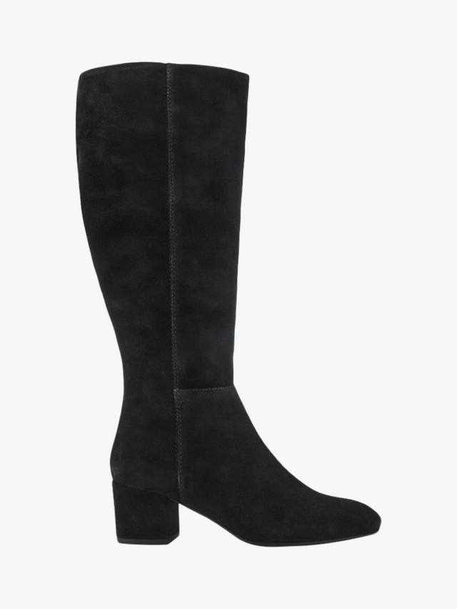 LouLou1 Suede Medium Calf Fit высокие сапоги до колена Jones Bootmaker, Black Suede