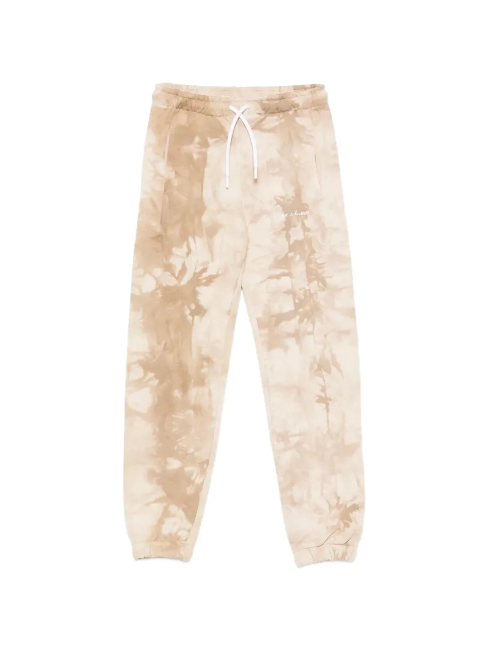 Спортивные брюки с эффектом тай-дай MSGM Kids, бежевый