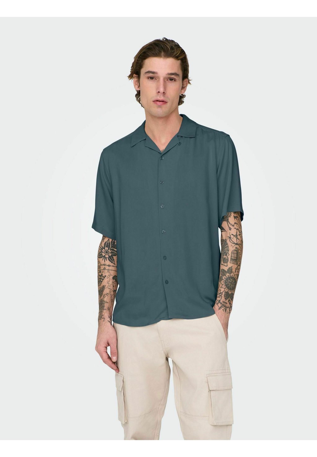 

Рубашка ONSDASH LIFE REG NOOS Only & Sons, серый