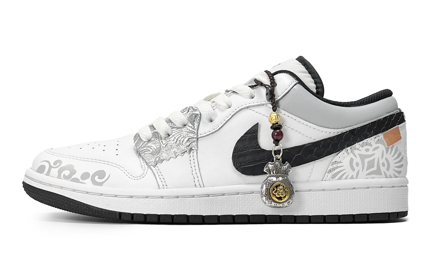 

Jordan Air 1 Износостойкие низкие винтажные баскетбольные кроссовки мужские белые - белый, цвет White