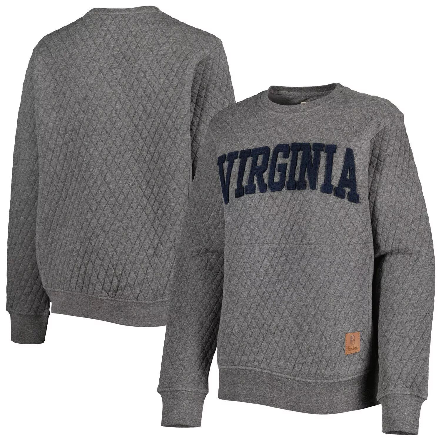 

Женский стеганый пуловер Pressbox Heather Charcoal Virginia Cavaliers Moose