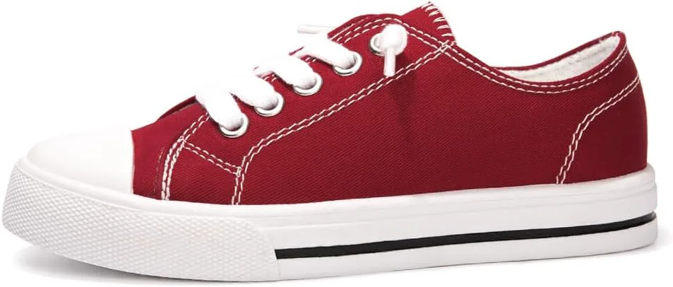 

Кеды Colgo для мальчиков и девочек, из ткани, на шнуровке, для прогулок, для детей маленького и большого размера, размер 11-6, красный