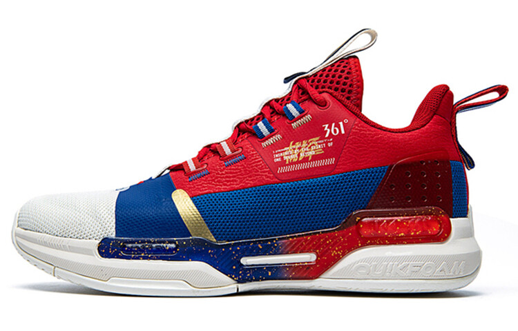 

Баскетбольные кроссовки Basketball Shoes Men Mid-Top Red/Blue 361°