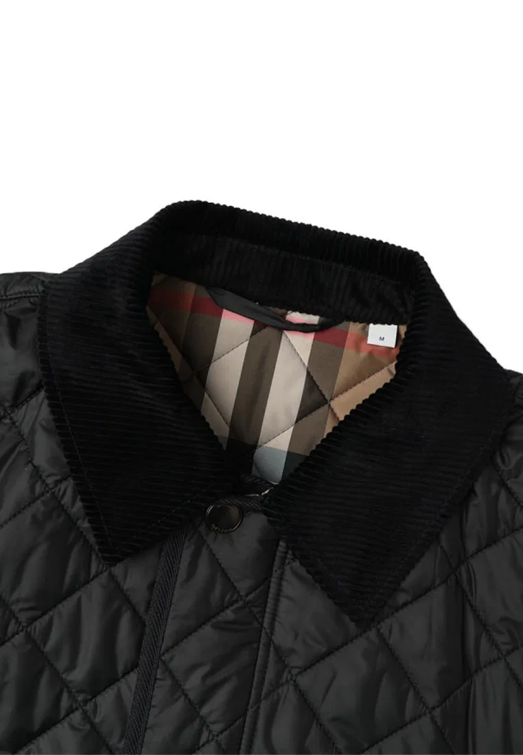 Куртка мужская зимняя Burberry, хлопковая, черный — фото 3