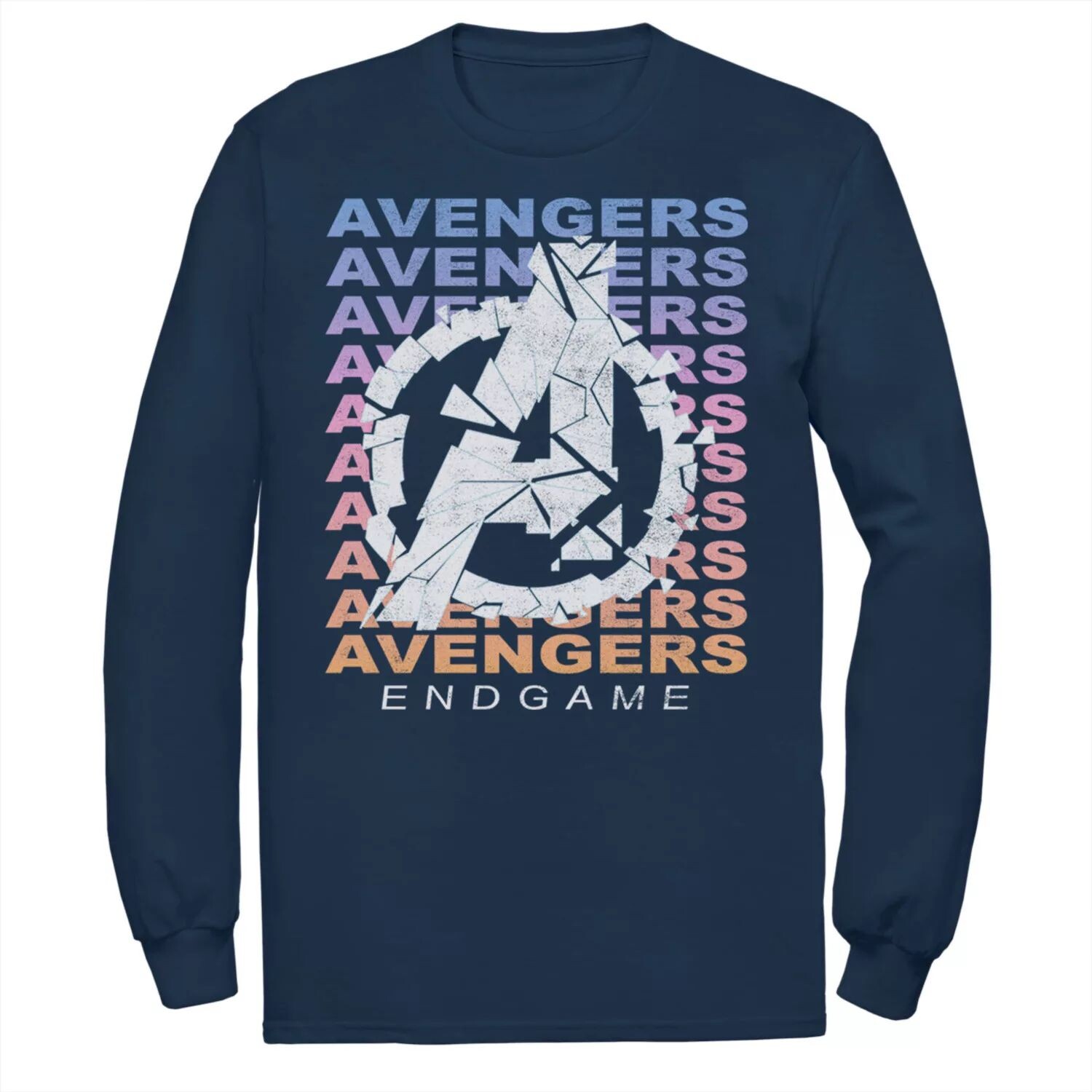 

Мужская футболка Avengers: Endgame с градиентным логотипом Shatter Marvel
