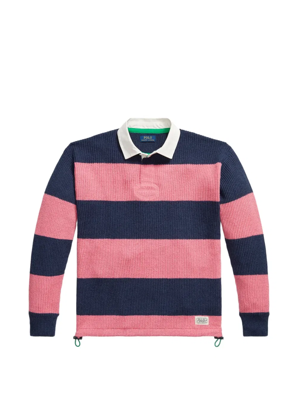 Трикотажный джемпер в полоску Polo Ralph Lauren, синий